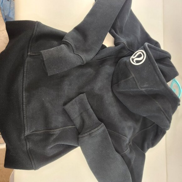 Lululemon Vintage Scuba Hoodie Black Size 8 w/ Thumbholes - Picture 7 of 8
